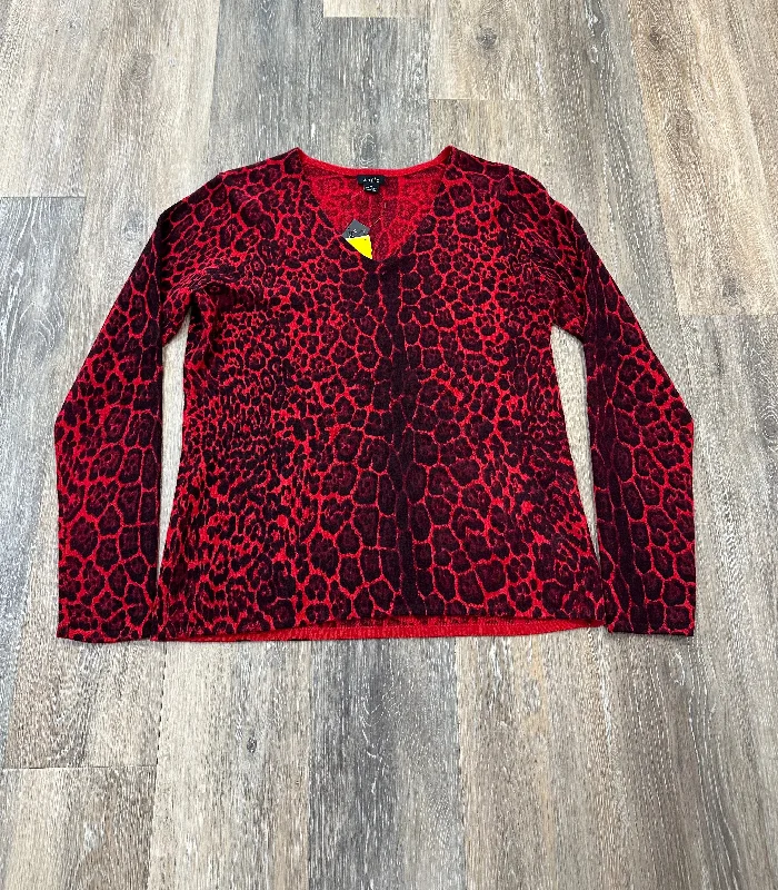 Sweater Cashmere By Sofie In Red, Size: Xl