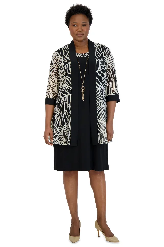 R&M Richards 9143W Plus Size Two Piece Jacket Dress