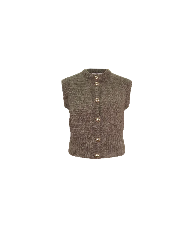 MATILDA VEST WALNUT