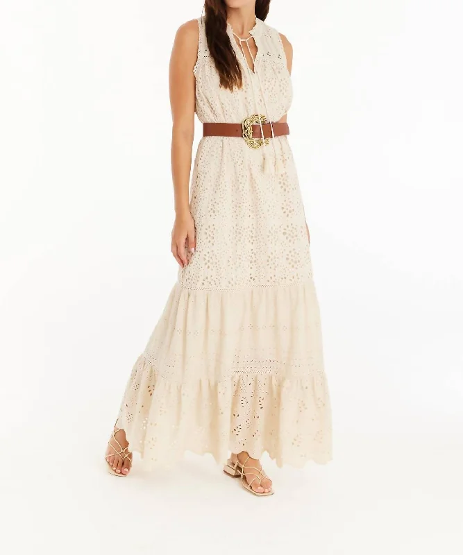 Estelle Maxi Dress In Ivory