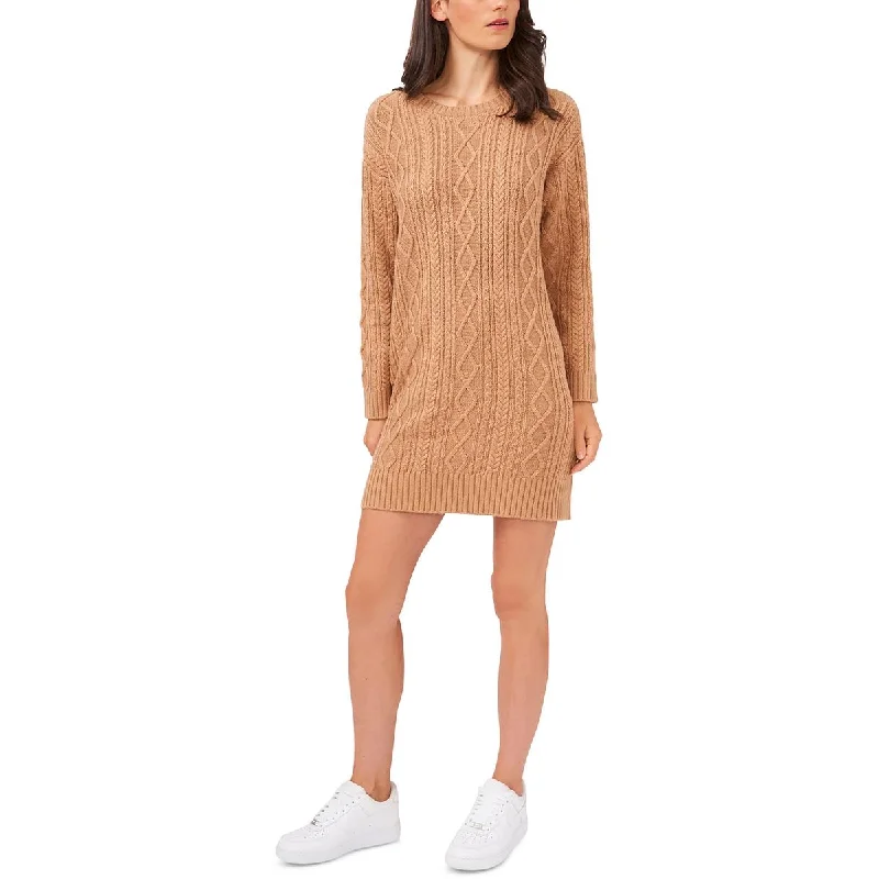 Womens Knit Mini Sweaterdress