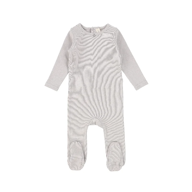 Lilette Charm Footie - Pearl Grey/Silver