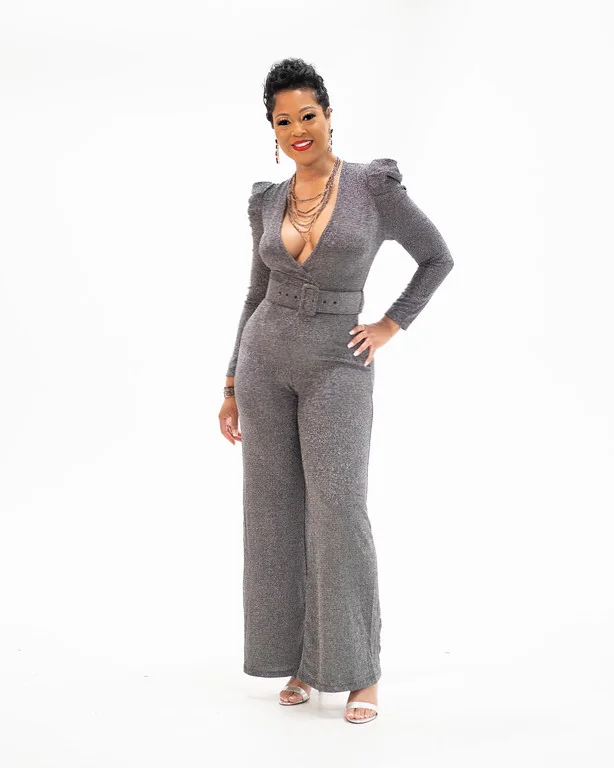 Posh Jumpsuit in Silver