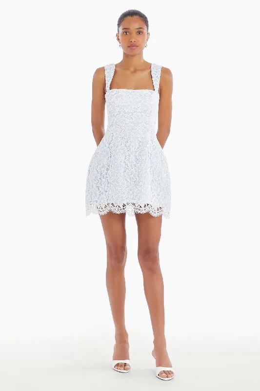 Bethany Skort Romper in Lace