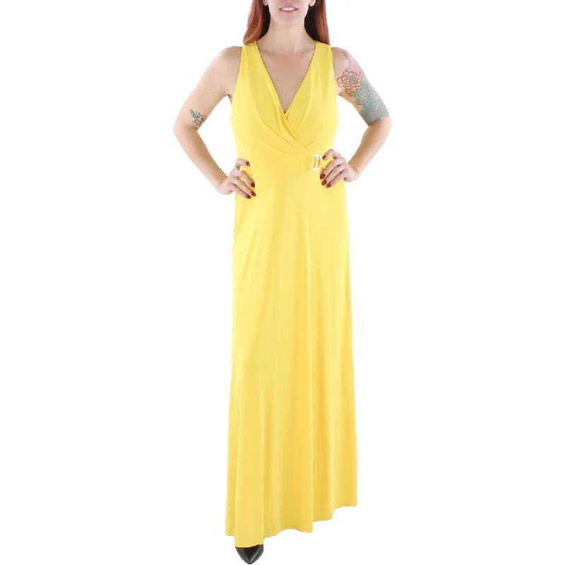 Womens Sleeveless Long Evening Dress