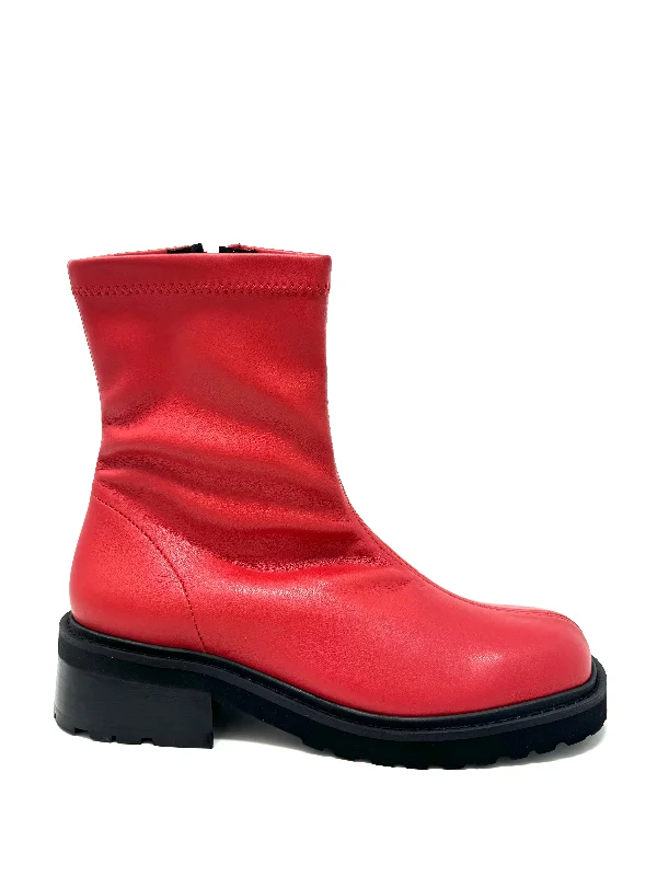 Erica Stretch Boot in Red from Novacas