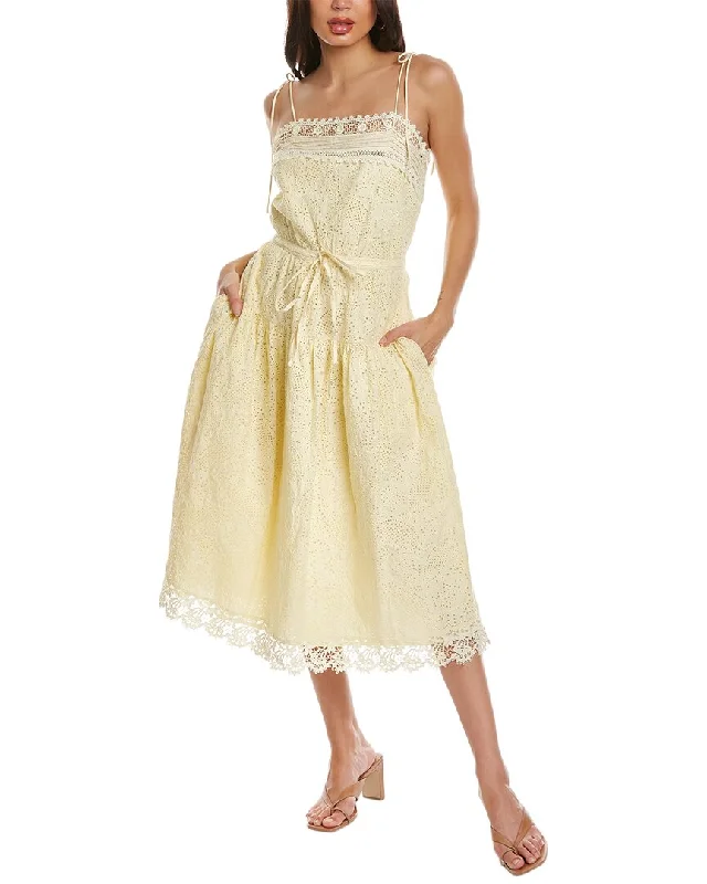 Ulla Johnson Eyelet Maxi Dress