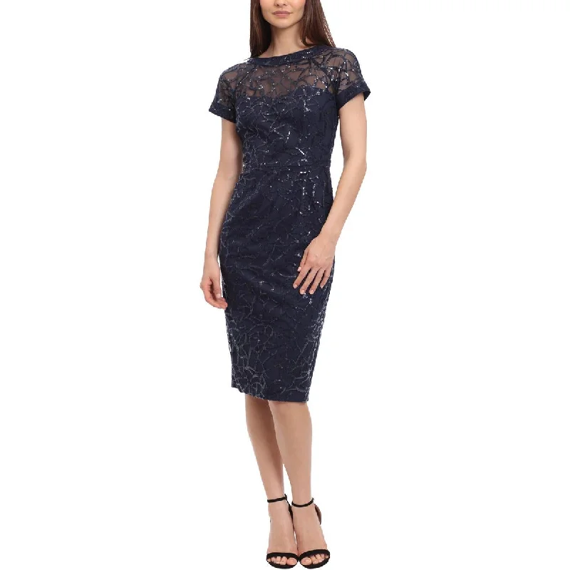 Womens Sequined Sheath Cocktail And Party Dress