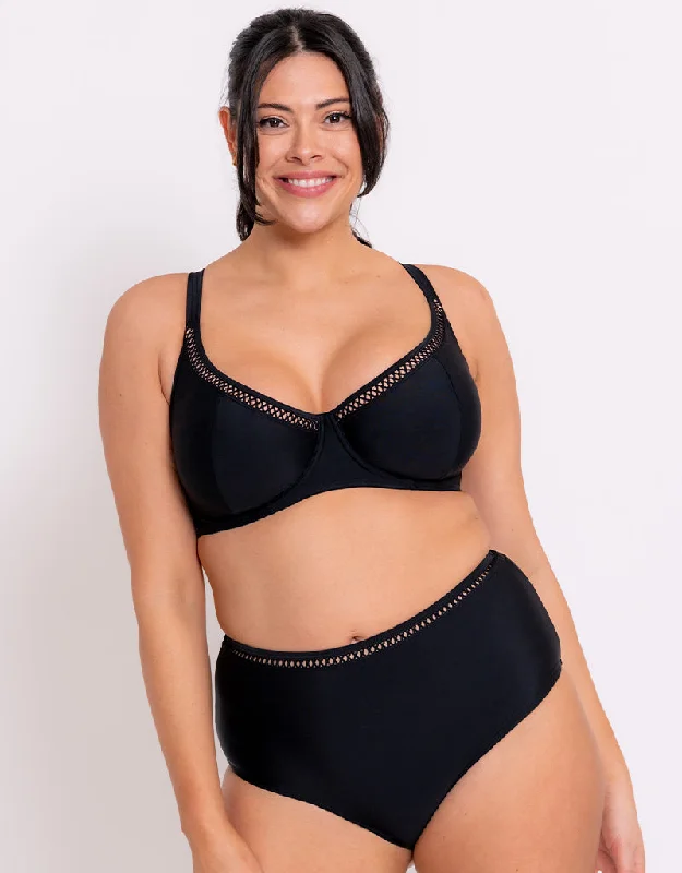 Curvy Kate First Class Multiway Balcony Bikini Top Black