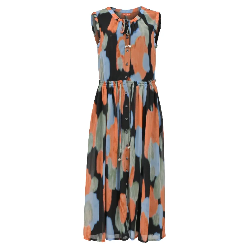 Altuzarra Aether Tie-Dye Midi Dress In Multicolor Polyester