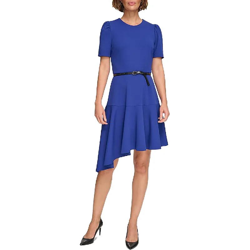 Womens Asymmetric Hem Above Knee Cocktail And Party Dress