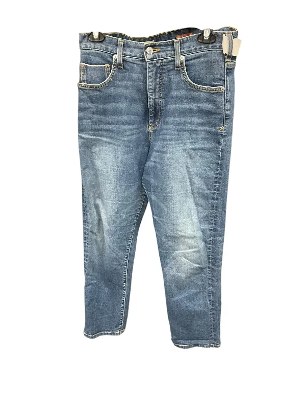 Jeans Straight By Pilcro In Blue Denim, Size: 10