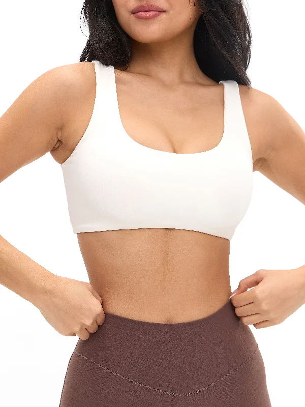 Double Dip Butter Sports Bra - Ivory