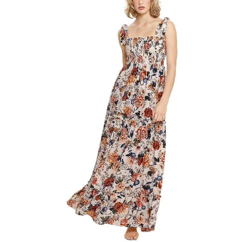 Lucery Numen Womens Floral Print Long Maxi Dress