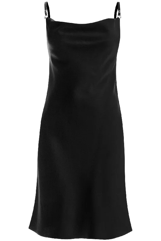 Versace Women's Satin Mini Dress With Safety Pin Detail