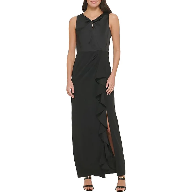 Womens Full Length Gathered Maxi Dress