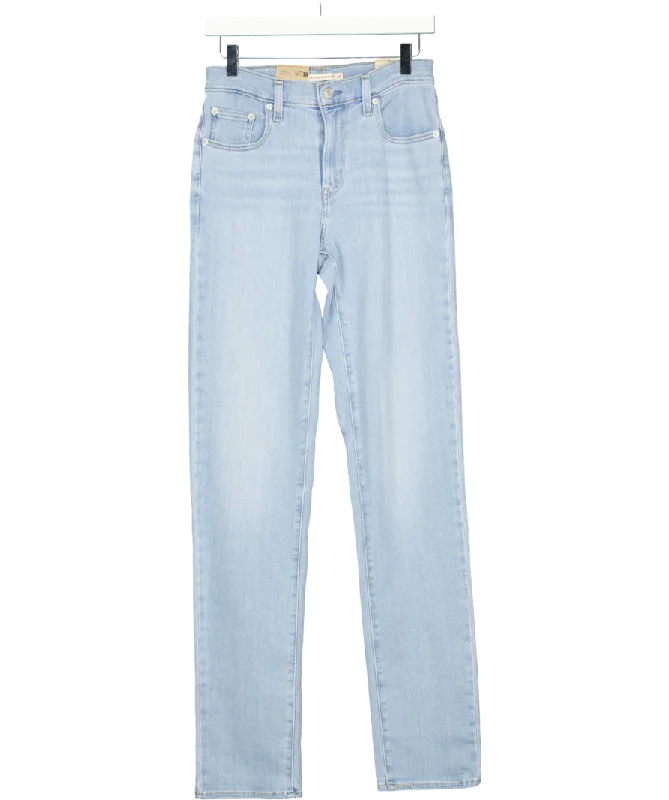 levis Blue 724 High Rise Slim Straight Leg Jeans W28