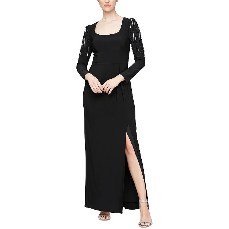 Womens Full Length Embellished Maxi Dress