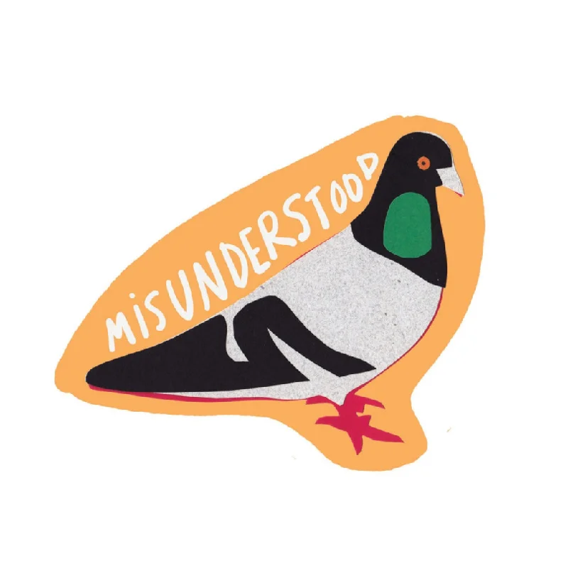 Misunderstood Pigeon Sticker from La Familia Green