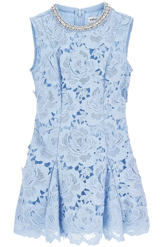 Self Portrait Women's Floral Lace Mini Dress