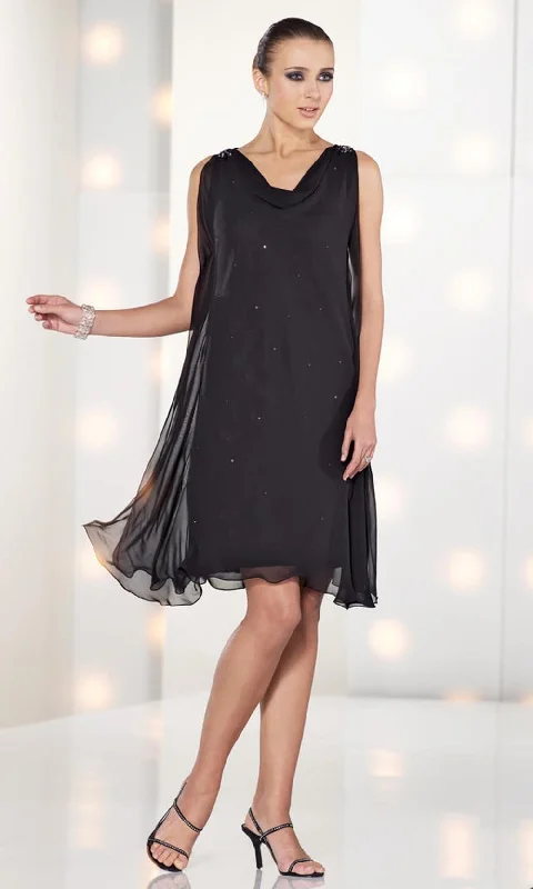 Social Occasions by Mon Cheri - Beaded Chiffon Cocktail Dress 212829