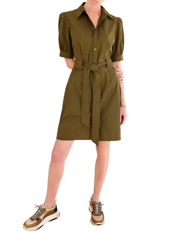 Piper Mini Dress In Olive