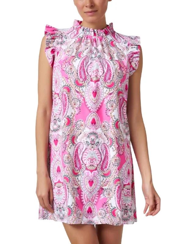 Shari Mini Dress In Oasis Paisley Peony