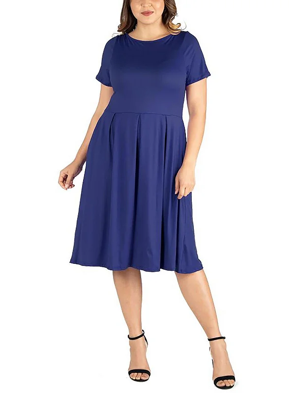 Plus   Womens Short Sleeve Long Maxi Dress