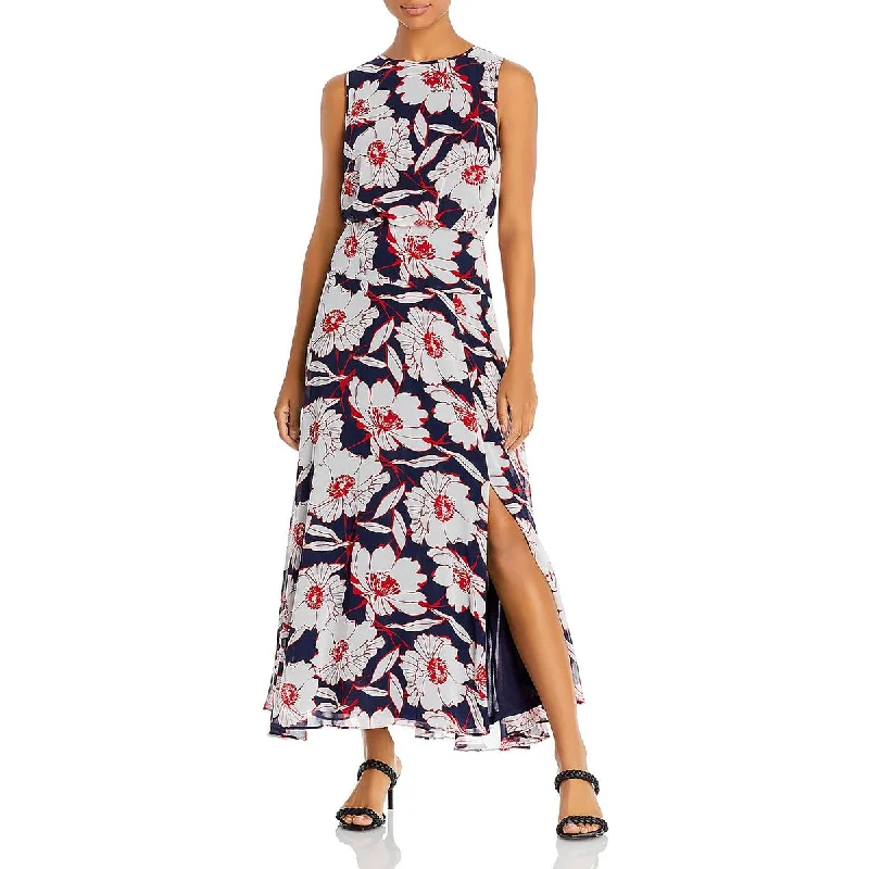 Womens Floral Long Maxi Dress