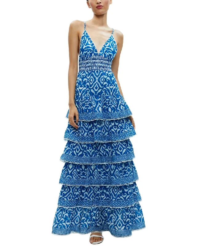 alice + olivia Imogene Tiered Maxi Dress