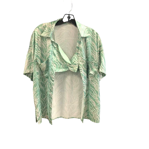 Top 2pc Long Sleeve By Cmc In Green, Size: S