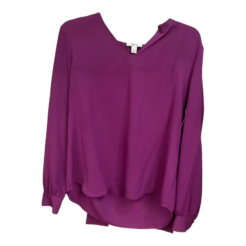 Top Long Sleeve By Bar Iii In Purple, Size: L