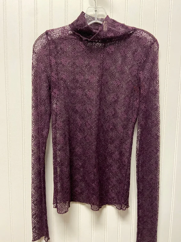 Top Long Sleeve By Free People In Eggplant, Size: S